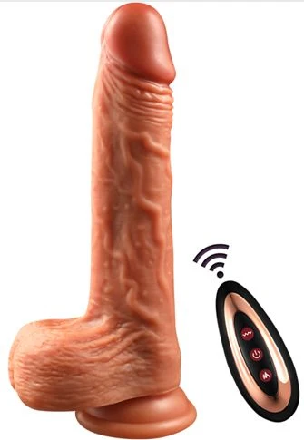 Remote-Controlled Telescopic Thrusting Dildo with Swing Motion & Suction Base - Image 2