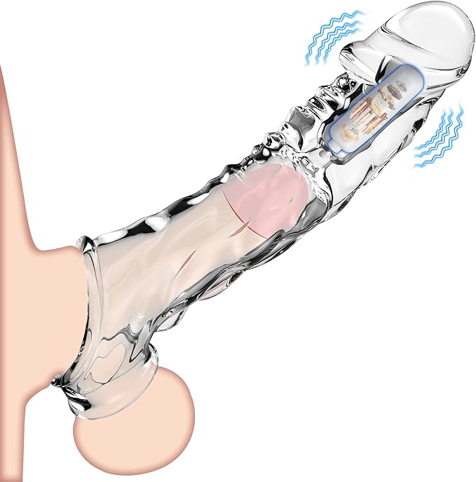 Wolf’s Fang Vibrating Textured Extension Sleeve – Extra-Long Dual-Stimulation Design - Image 7