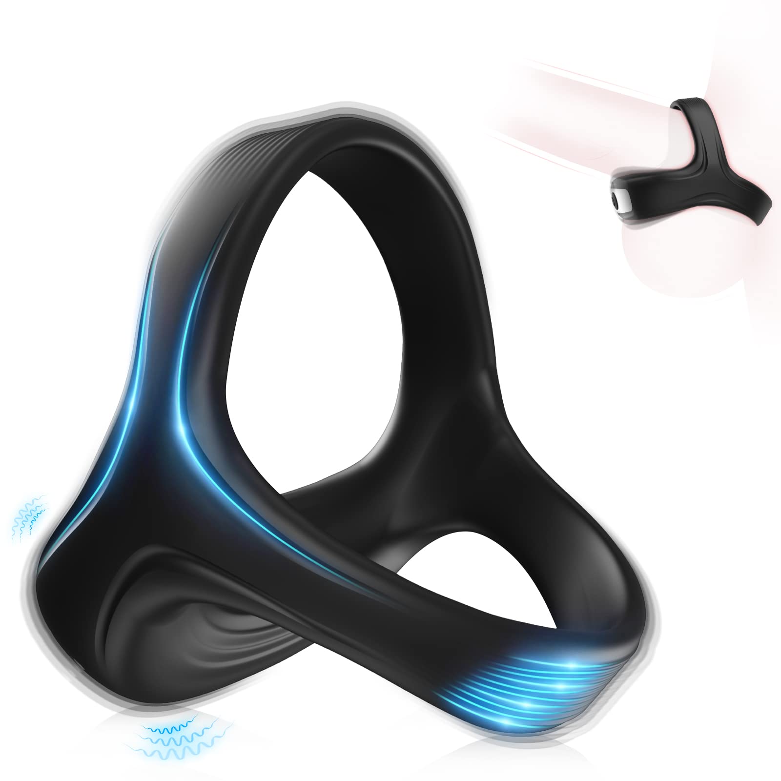 Rechargeable Dual-Ring Couples Vibrating Massager – Secure Fit, One-Button Control & Intimate Comfort - Image 3